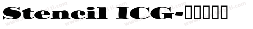 Stencil ICG字体转换